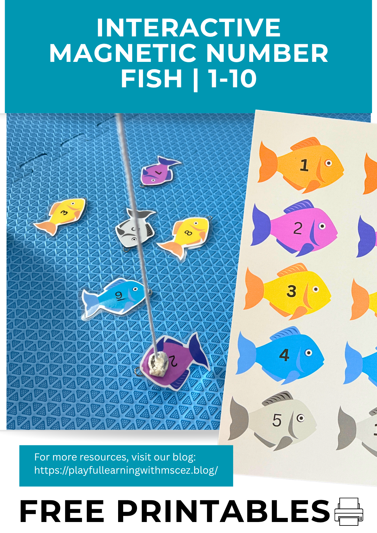 interactive magnetic number fish
